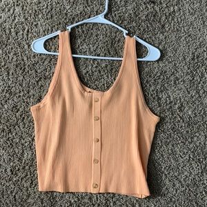 XL, light orange, H&M (divided brand), crop top